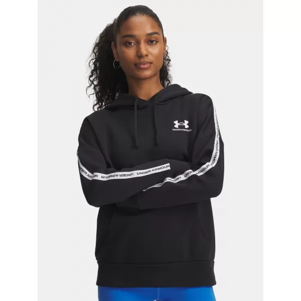  Ženski sweatshirt UNDER ARMOUR ICON FLEECE TAPED HDY 6003708-004 CRNA 