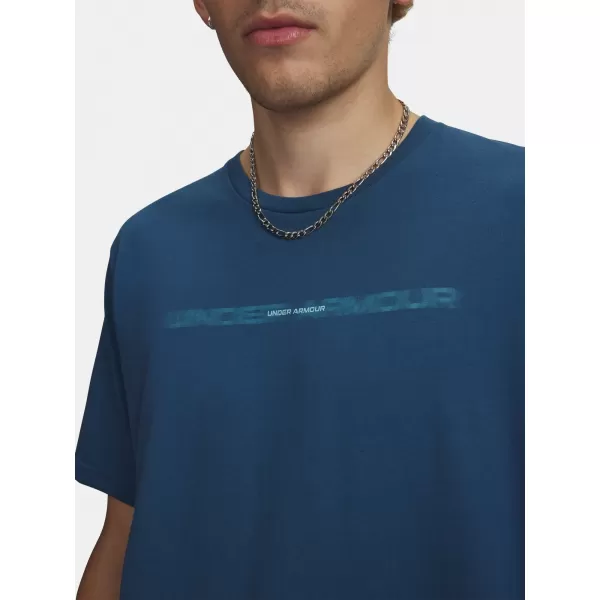  Muška majica kratkih rukava UNDER ARMOUR M BLUR WM SS 6009248-498 PLAVA 