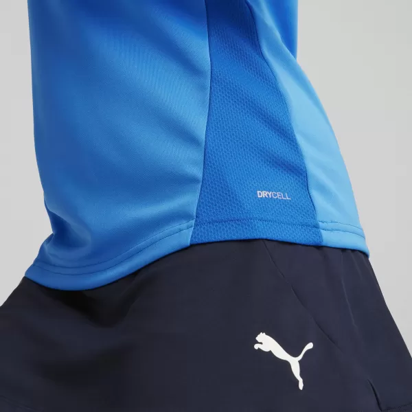  Ženska majica kratkih rukava PUMA TEAMGOAL TRAINING 1/4 ZIP WM 658631-02 E.BLU.LIMUN/BIJELI/KRALJEVSKI TIM 