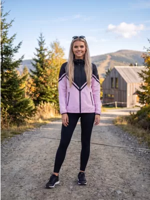 Ženska vrhunska softshell jakna ALTISPORT VOJ/ALW101JACK01 RUŽIČASTO CRNA