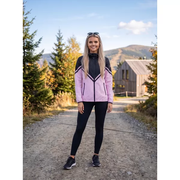  Ženska vrhunska softshell jakna ALTISPORT VOJ/ALW101JACK01 RUŽIČASTO CRNA 