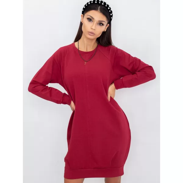  Haljina BASIC FEEL GOOD RV-TU-5184.93P TAMNOCRVENA 