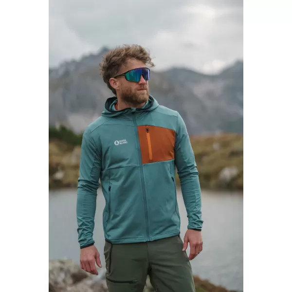 Muški powerfleece duks NORDBLANC BRACKEN NBWFM8286 TAMNO ZELENA 