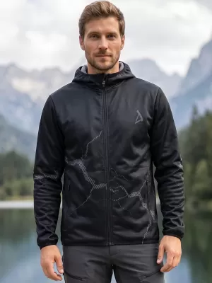 Muška vrhunska softshell jakna ALTISPORT VOJ/ALM129JACK01 CRNO SIVA