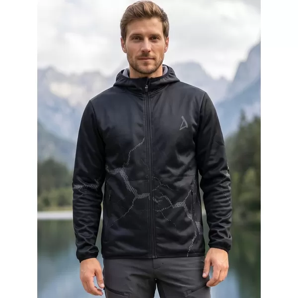  Muška vrhunska softshell jakna ALTISPORT VOJ/ALM129JACK01 CRNO SIVA 