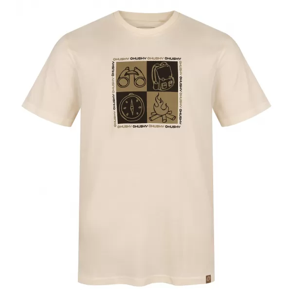  Muška majica kratkih rukava HUSKY TEE SQUARE M BEŽ 