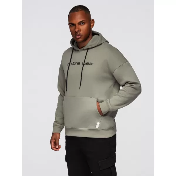  Muški sweatshirt OMBRE OM-SSNZ-0241 KAKI 
