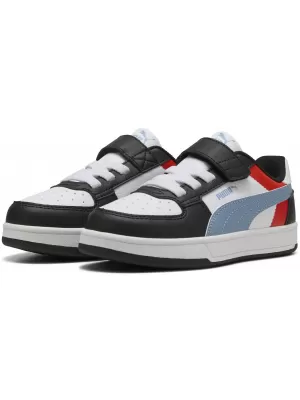 Dječje cipele PUMA CAVEN 2.0 BLOCK AC+ PS 394462-17 PUMA BIJELA/HLADNO PLAVA/CRNA