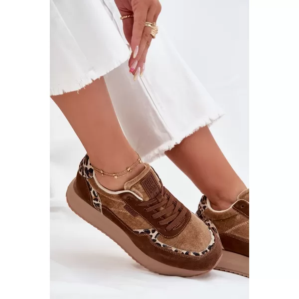  Ženske tenisice BIG STAR OO274A313 SMEĐA/BEŽ Big Star Shoes 