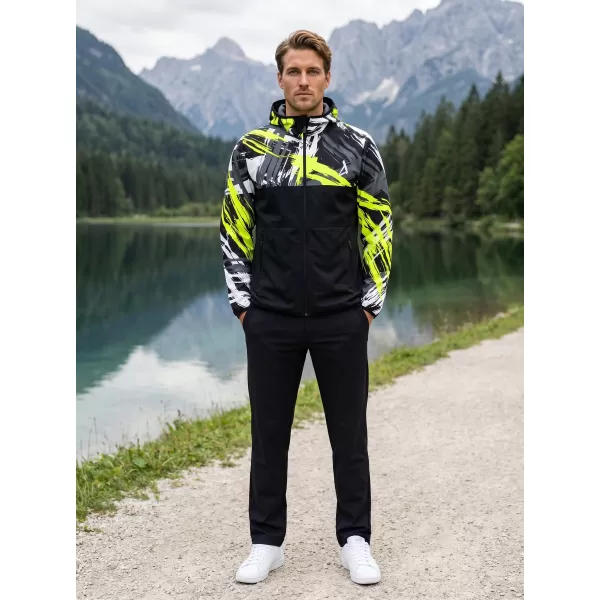  Muška vrhunska softshell jakna ALTISPORT VOJ/ALM039JACK01 CRNA I ŽUTA 