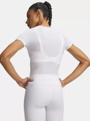 Ženska majica kratkih rukava UNDER ARMOUR HEATGEAR ELITE SS 6015368-100 BIJELA