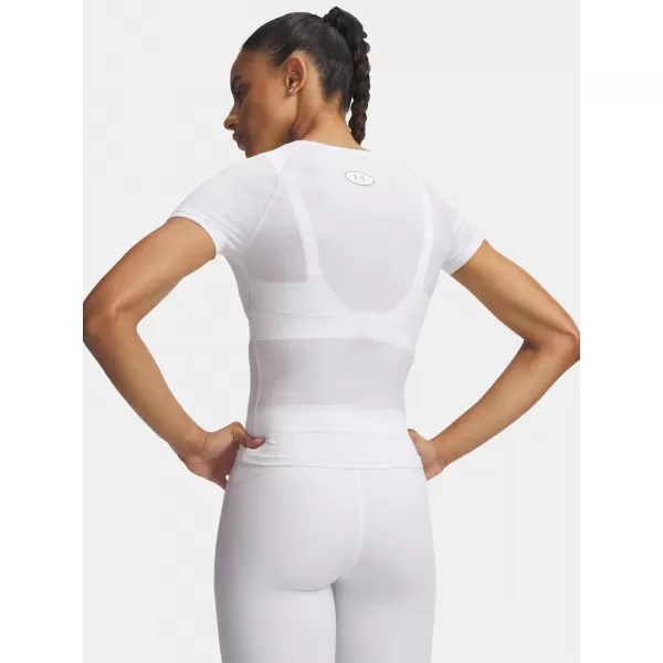  Ženska majica kratkih rukava UNDER ARMOUR HEATGEAR ELITE SS 6015368-100 BIJELA 