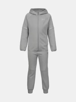 Dječački komplet UNDER ARMOUR UA DOUBLE KNIT FZ SET UAFII1NE-053 SIVA