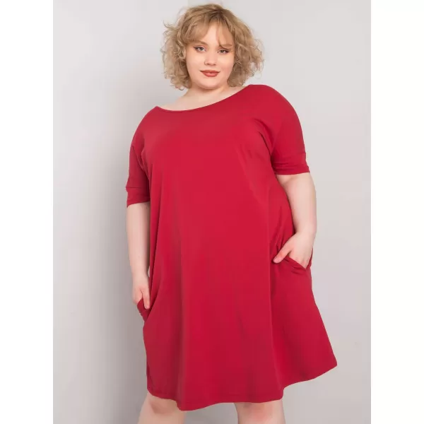  Haljina BASIC FEEL GOOD RV-SK-6639.02X TAMNOCRVENA 