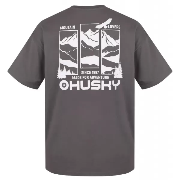 Muška majica kratkih rukava HUSKY TEE VIEW M SIVA 