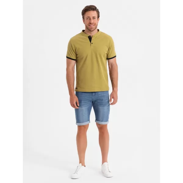  Muška majica kratkih rukava OMBRE OM-TSCT-0156 MASLINA 
