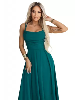 Haljina NUMOCO 589-6 TAMNOZELENE BOJE
