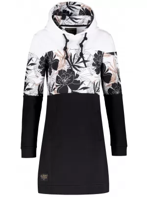 Ženski sweatshirt ALTISPORT HETHER CRNO/BIJELO