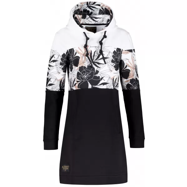  Ženski sweatshirt ALTISPORT HETHER CRNO/BIJELO 