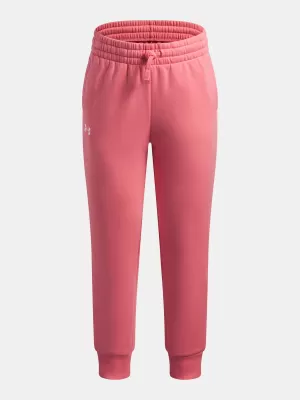 Trenirke za djevojčice UNDER ARMOUR UA RIVAL FLEECE JOGGERS 1379525-600 RUŽIČASTA