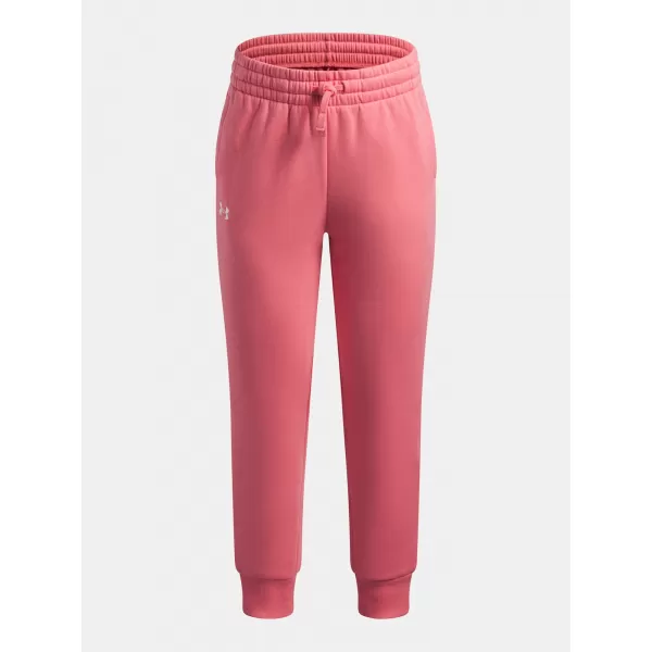  Trenirke za djevojčice UNDER ARMOUR UA RIVAL FLEECE JOGGERS 1379525-600 RUŽIČASTA 