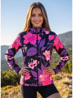 Ženska vrhunska softshell jakna ALTISPORT VOJ/ALW115JACK01 LJUBIČASTA/CRNA