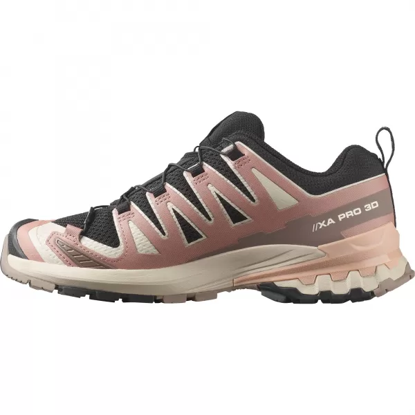  Ženske cipele SALOMON XA PRO 3D V9 W L47882800 CRNA/BURLWOOD/MAHAGONI RUŽA 