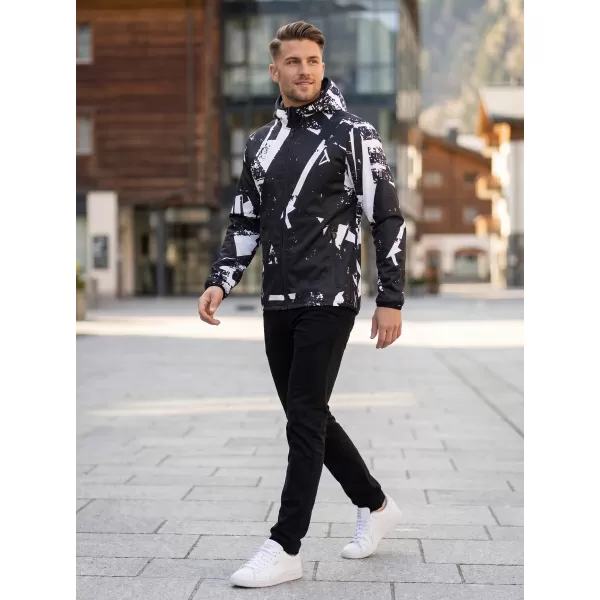  Muška vrhunska softshell jakna ALTISPORT VOJ/ALM079JACK01 CRNO-BIJELO 