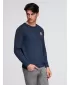 Muški sweatshirt OMBRE B1713 TAMNOPLAVA