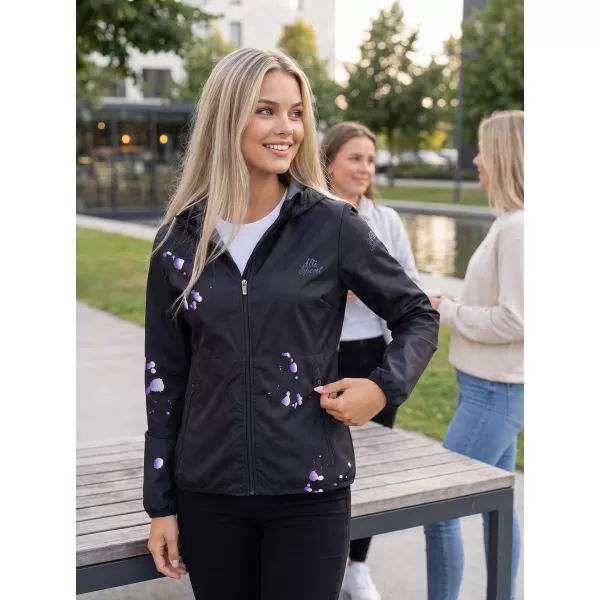  Ženska vrhunska softshell jakna ALTISPORT VOJ/ALW077JACK01 CRNA/LJUBIČASTA 