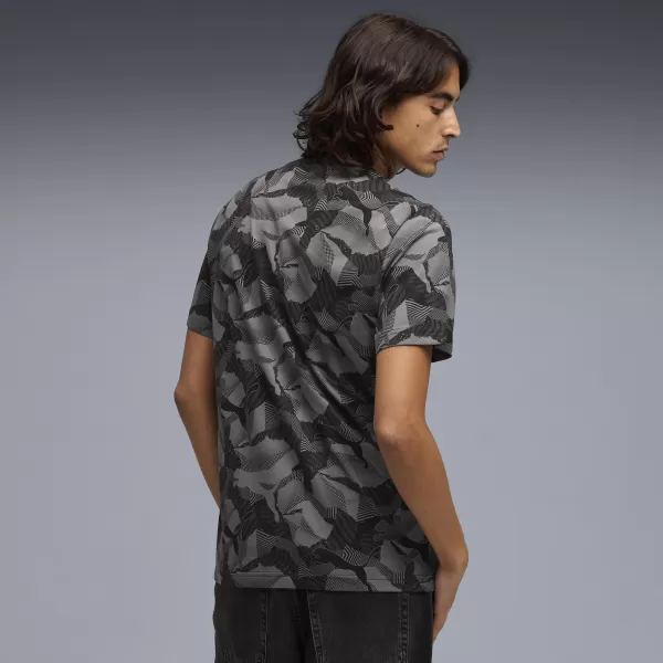  Muška majica kratkih rukava PUMA ESS LOGO LAB AOP TEE 692027_01 PUMA CRNA 