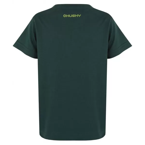  Dječja majica HUSKY TEE MUSHROOM K TAMNO ZELENA 