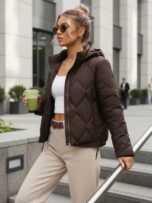 Ženska jakna DSTREET TY5670 SMEĐA