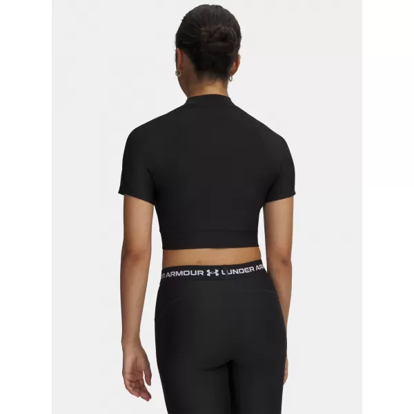  Ženska majica kratkih rukava HEATGEAR CROP MOCK SS 6010006-008 BLACK Under Armour 