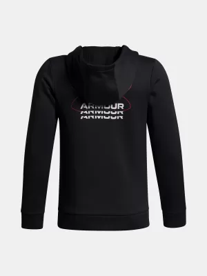Trenirka za dječake UNDER ARMOUR UA ARMOUR FLC RETRO GRPHC HD 6003812-001 CRNA