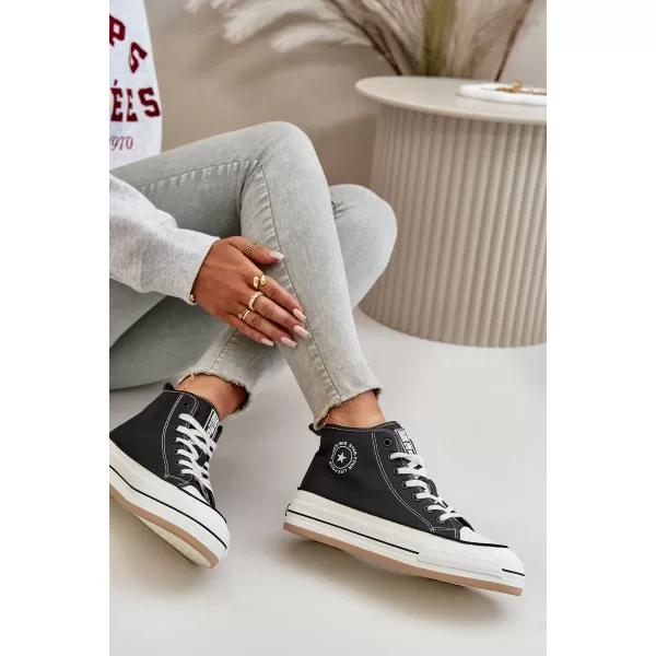  Ženske tenisice BIG STAR OO274062 BLACK Big Star Shoes 