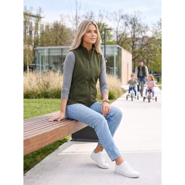  Ženski softshell prsluk ALTISPORT NoPrint NP/ALW965 VOJNOG 