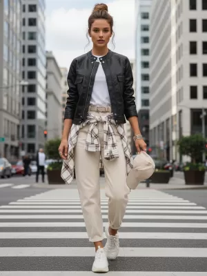Ženska jakna DSTREET TY5539 CRNA