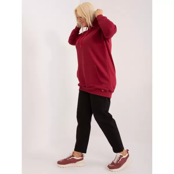  Ženski sweatshirt BASIC FEEL GOOD RV-BL-6338.19X TAMNOCRVENA 