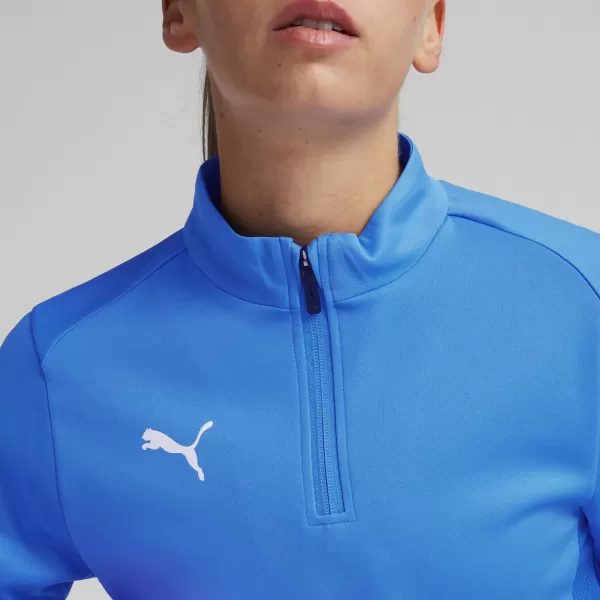  Ženska majica kratkih rukava PUMA TEAMGOAL TRAINING 1/4 ZIP WM 658631-02 E.BLU.LIMUN/BIJELI/KRALJEVSKI TIM 