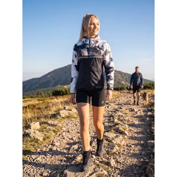  Ženska vrhunska softshell jakna ALTISPORT VOJ/ALW117JACK01 CRNA/NARANČASTA 
