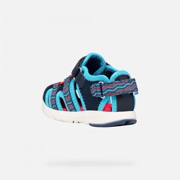  Sandale za dječake GEOX SANDAL MULTY B650FA0CE14CF44D PLAVA 