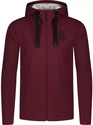 Muška softshell jakna NORDBLANC CANOPY NBSSM8340 TAMNOCRVENA