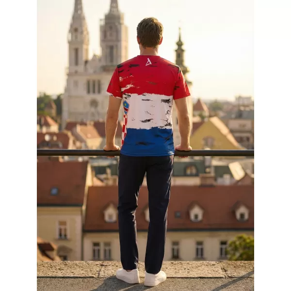 Muška premium majica ALTISPORT VOJ/ALM036HR/TR01 HRVATSKA 