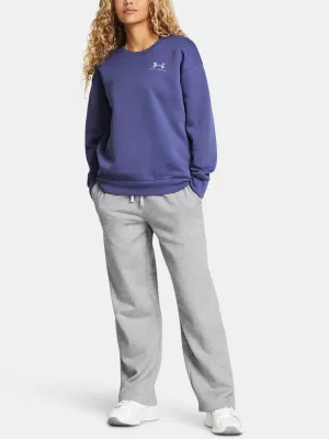 Ženske sportske hlače UNDER ARMOUR UA RIVAL FLC STRAIGHT PANT 1381847-011 SIVA