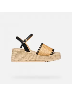 Ženske cipele na wedge GEOX ALEMERIA G012882 CRNA