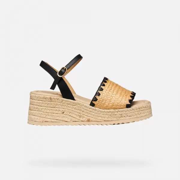  Ženske cipele na wedge GEOX ALEMERIA G012882 CRNA 