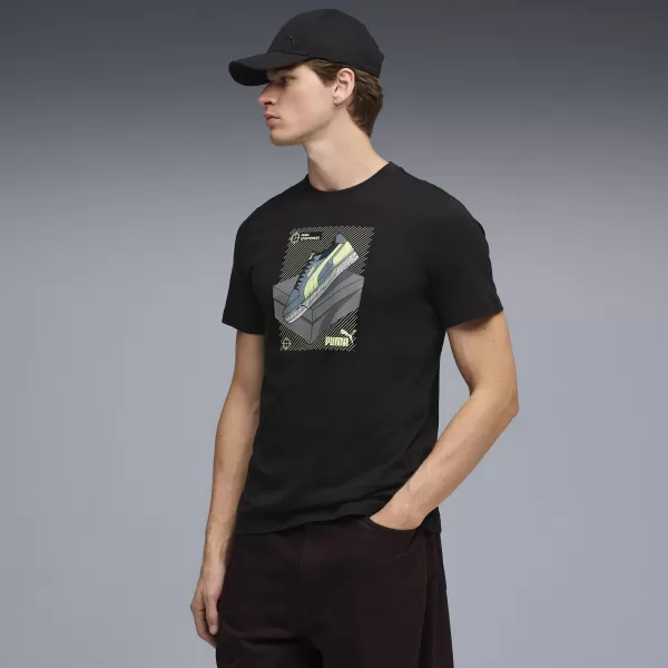  Muška majica kratkih rukava PUMA GRAPHIC TEE 691777_01 PUMA CRNA 