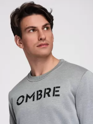 Muški sweatshirt OMBRE B1711 SIVI MELANGE