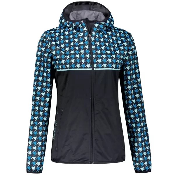 Ženska vrhunska softshell jakna ALTISPORT VOJ/ALW048JACK01 CRNA I PLAVA 